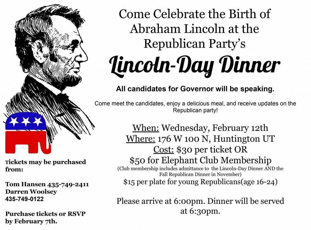 Lincoln Day Dinner to be Hosted in Huntington Once Again ETV News