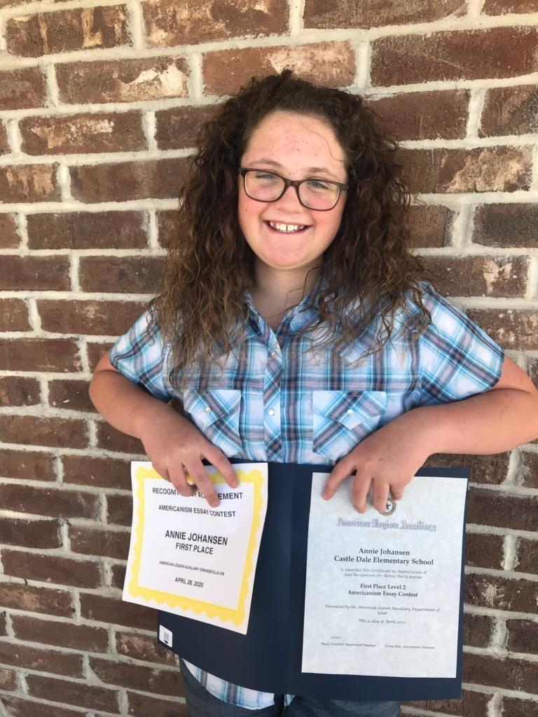 Local Girl Wins State American Legion Essay Contest ETV News