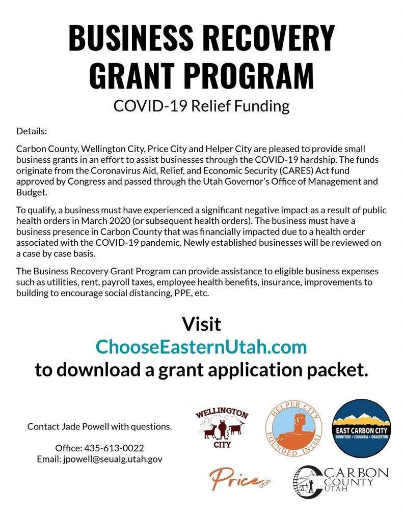 Grant Opportunity Available for Small Businesses in Carbon County ETV