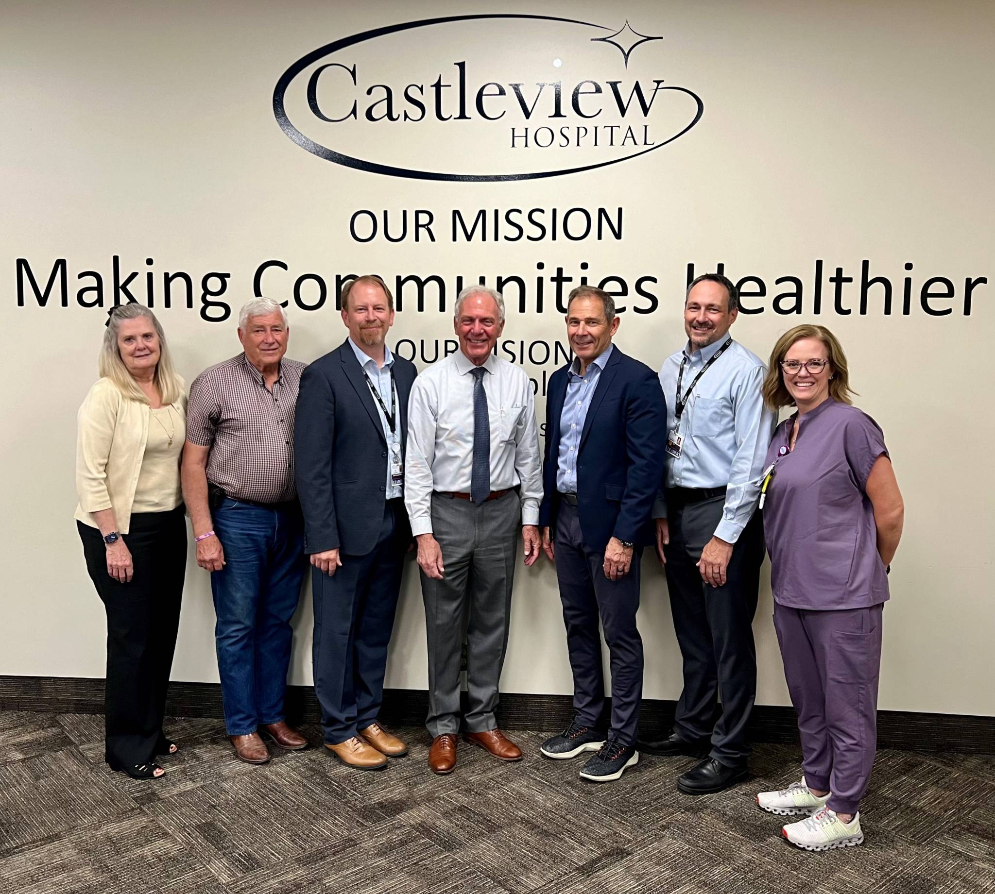 US Representative John Curtis (R-UT) visited Castleview Hospital