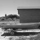 Old fishing boat with trailer and motor